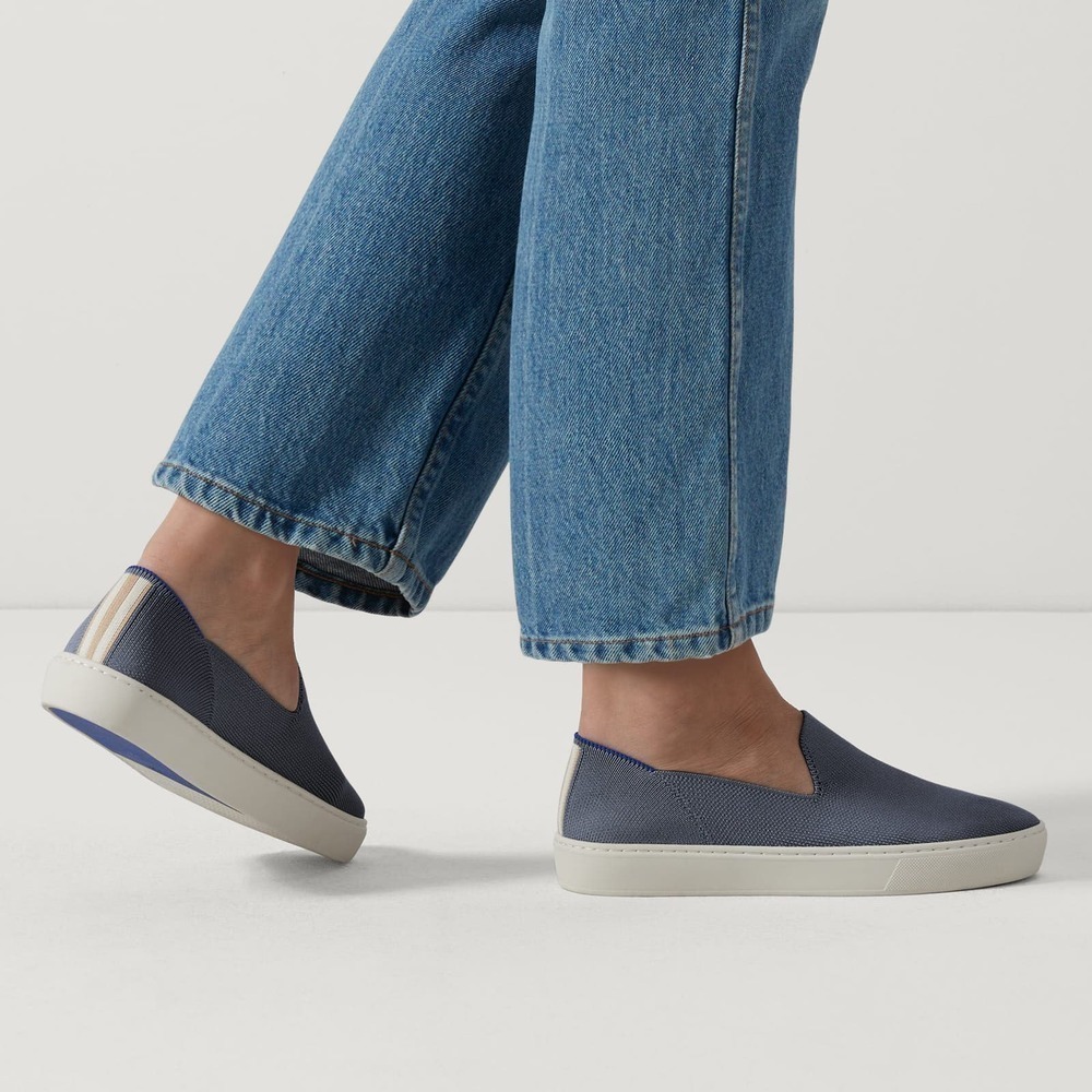 Rothy's Women's Blue The Original Slip On Soft Sneaker Size 8.5 NWOB